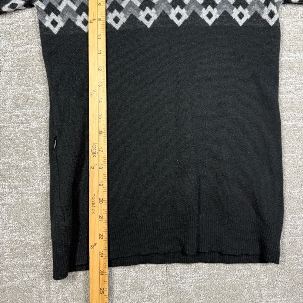 Title Nine Super Power Argyle Zip Wool Sweater Size XS - Picture 4 of 6
